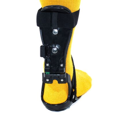 The Step-Smart® Brace by Insightful products is a custom AFO product for drop foot, view from the back