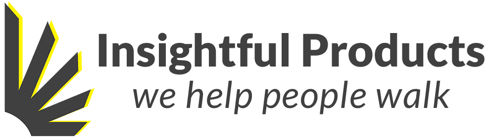 The Insightful Products logo with the tagline, "We Help People Walk"