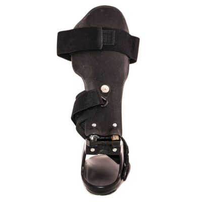 Cuffed calf section of the Step-Smart brace, top view