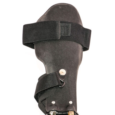 The top-down view of a cuffed calf section for the Step-Smart brace from Insightful Products
