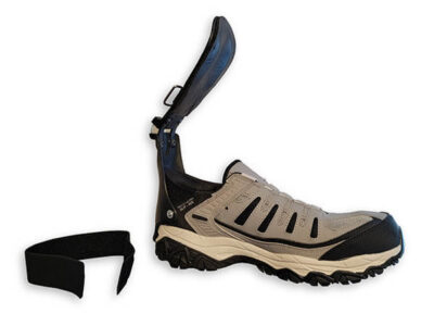 The Easy-On Step-Smart brace by Insightful Products, shown with the strap removed