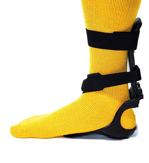 The Step-Smart Brace shown with I-strap and calf strap