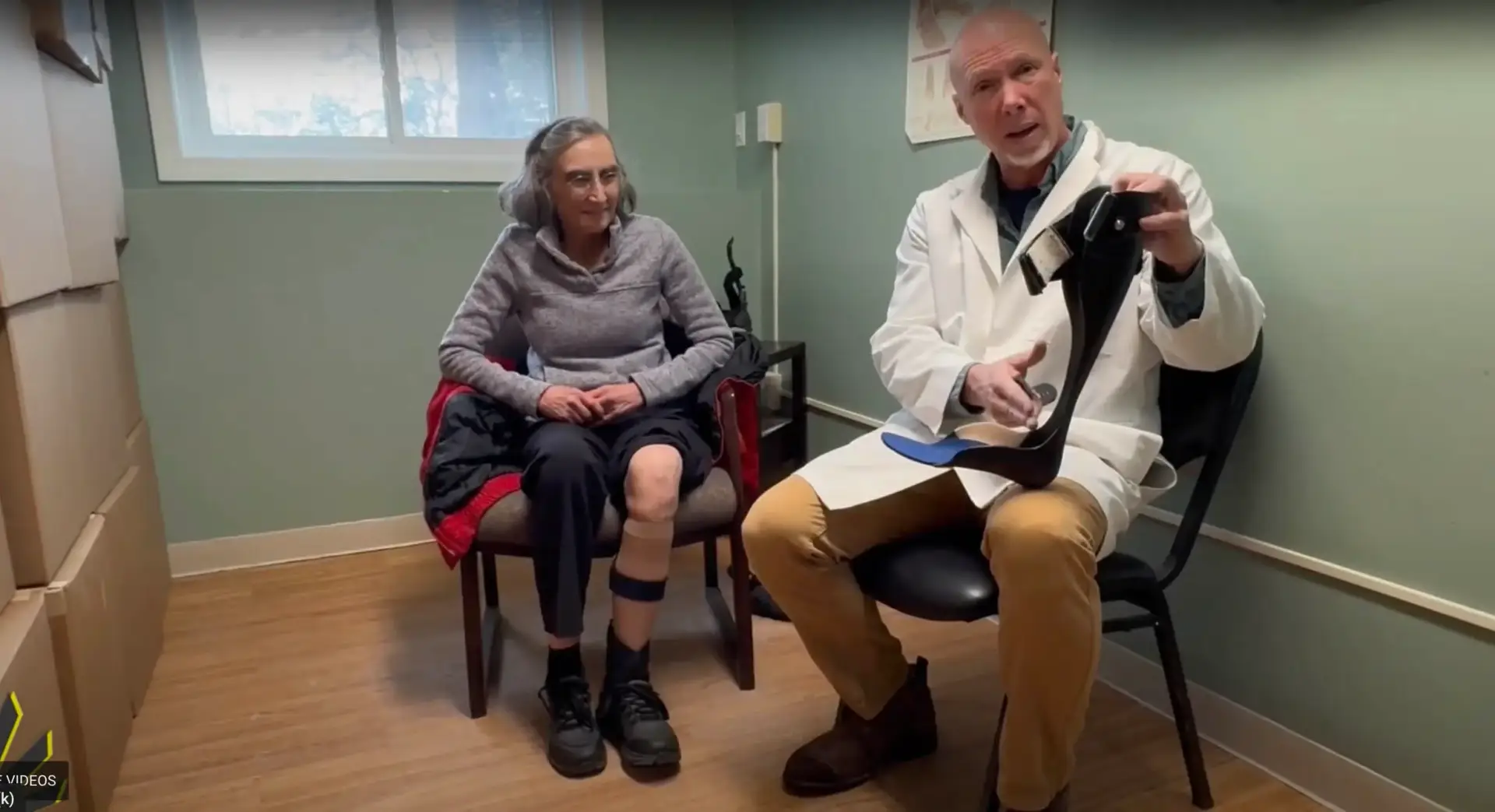 Ian and Gail talk about her new CMT Step Smart Brace